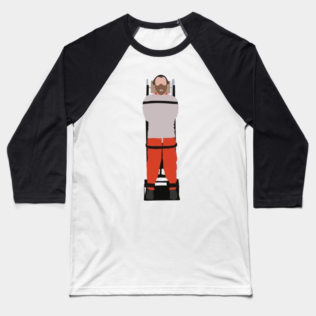 Dr. Lecter Baseball T-Shirt by FutureSpaceDesigns